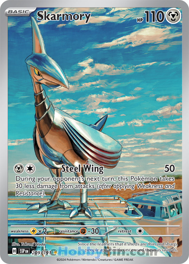 Skarmory #209/191 Illustration Rare - Surging Sparks Pokemon card