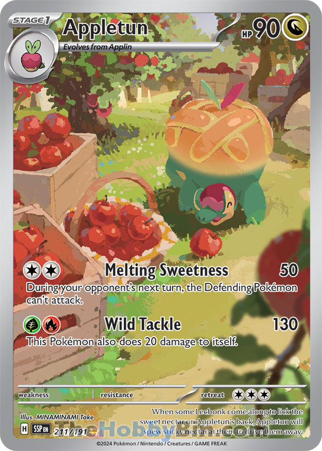 0211 Appletun Illustration Rare Surging Sparks