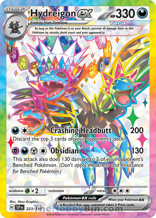 Hydreigon ex Surging Sparks Ultra Rare #223/191