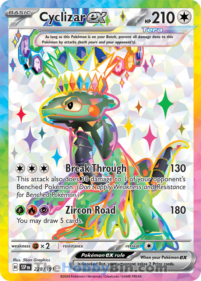 Cyclizar ex #228/191 Ultra Rare - Surging Sparks Pokemon card