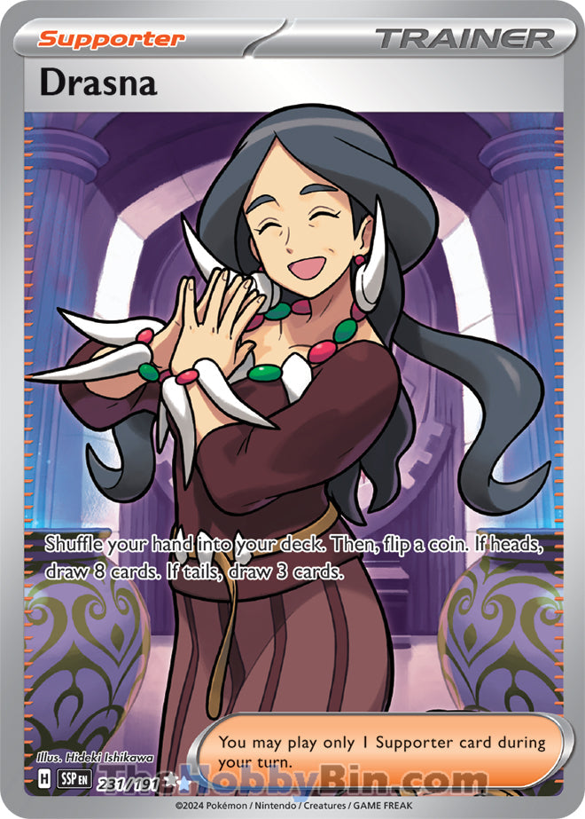 Drasna #231/191 Ultra Rare - Surging Sparks Pokemon card