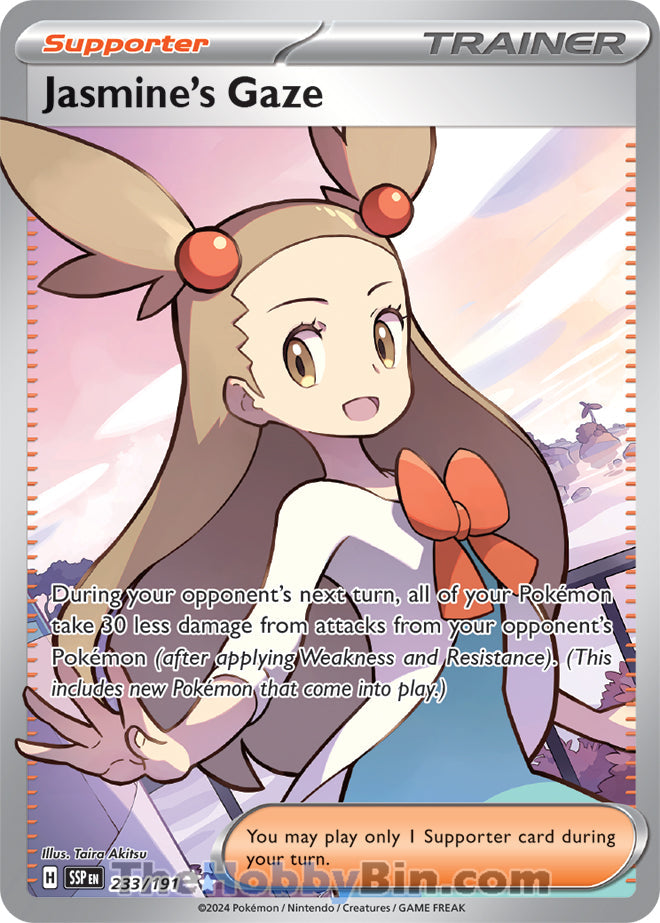 Jasmine's Gaze #233/191 Ultra Rare - Surging Sparks Pokemon card