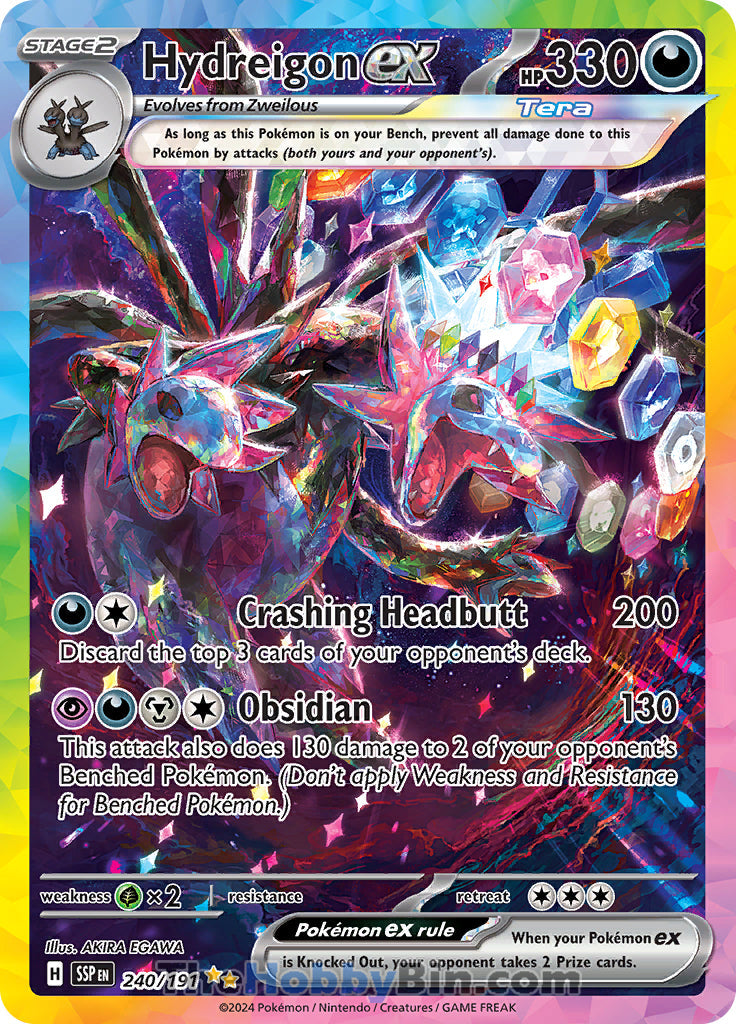 0240 Hydreigon ex Special Illustration Rare Surging Sparks