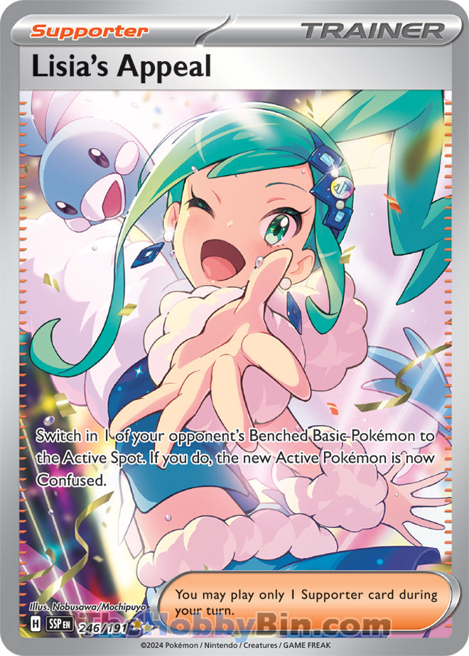Lisia's Appeal #246/191 Special Illustration Rare - Surging Sparks Pokemon card