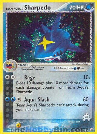 Team Aqua's Sharpedo Team Magma vs Team Aqua Holo Rare #5/95