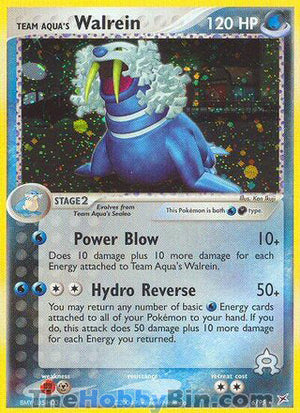 0006 Team Aqua's Walrein Holo Rare Team Magma vs Team Aqua