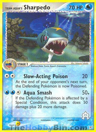 Team Aqua's Sharpedo Team Magma vs Team Aqua Rare #18/95