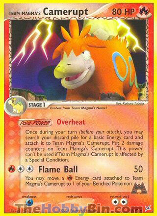 0019 Team Magma's Camerupt Rare Team Magma vs Team Aqua