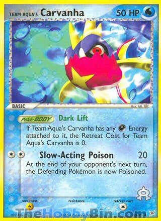 0025 Team Aqua's Carvanha Uncommon Team Magma vs Team Aqua