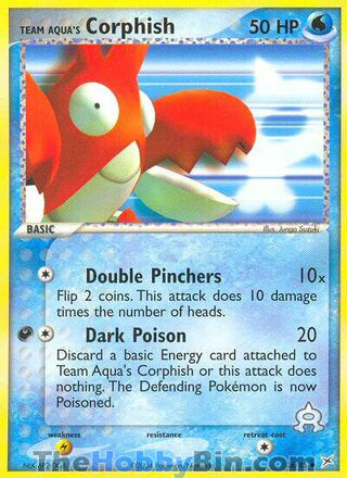Team Aqua's Corphish #26/95 Uncommon - EX Team Magma vs Team Aqua Pokemon card