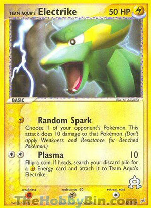 0027 Team Aqua's Electrike Uncommon Team Magma vs Team Aqua