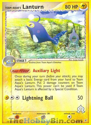 0028 Team Aqua's Lanturn Uncommon Team Magma vs Team Aqua