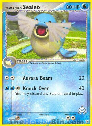 0031 Team Aqua's Sealeo Uncommon Team Magma vs Team Aqua