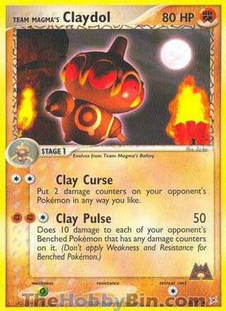 Team Magma's Claydol Team Magma vs Team Aqua Uncommon #33/95