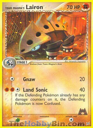 0036 Team Magma's Lairon Uncommon Team Magma vs Team Aqua