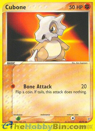 0040 Cubone Common Team Magma vs Team Aqua