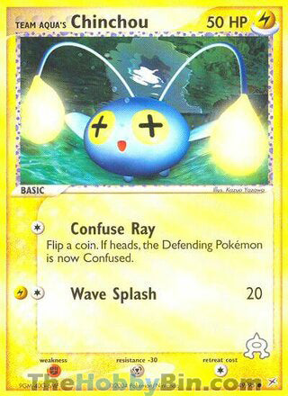 Team Aqua's Chinchou #49/95 Common - EX Team Magma vs Team Aqua Pokemon card