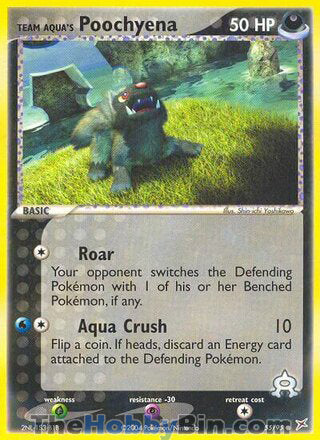 Team Aqua's Poochyena #55/95 Common - EX Team Magma vs Team Aqua Pokemon card