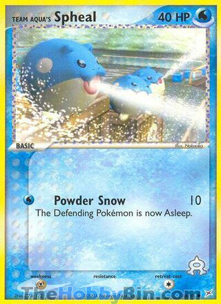 Team Aqua's Spheal #56/95 Common - EX Team Magma vs Team Aqua Pokemon card
