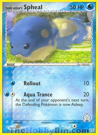 Team Aqua's Spheal #57/95 Common - EX Team Magma vs Team Aqua Pokemon card