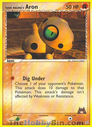 Team Magma's Aron #59/95 Common - EX Team Magma vs Team Aqua Pokemon card