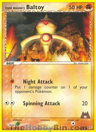Team Magma's Baltoy #61/95 Common - EX Team Magma vs Team Aqua Pokemon card