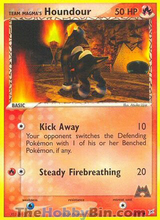 Team Magma's Houndour #63/95 Common - EX Team Magma vs Team Aqua Pokemon card
