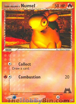 Team Magma's Numel #64/95 Common - EX Team Magma vs Team Aqua Pokemon card