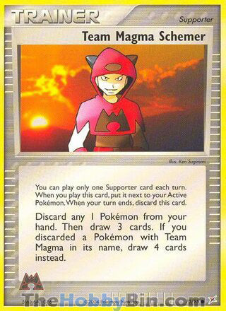 Team Magma Schemer #70/95 Uncommon - EX Team Magma vs Team Aqua Pokemon card