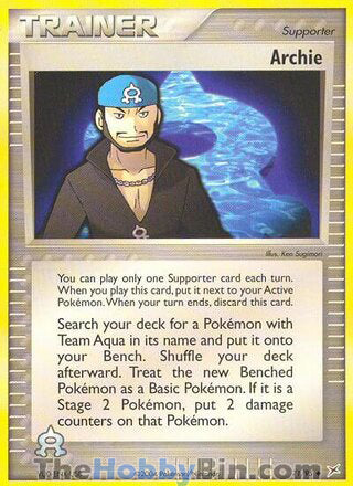 Archie #71/95 Uncommon - EX Team Magma vs Team Aqua Pokemon card