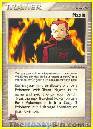Maxie #73/95 Uncommon - EX Team Magma vs Team Aqua Pokemon card