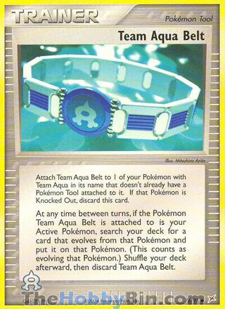 Team Aqua Belt #76/95 Uncommon - EX Team Magma vs Team Aqua Pokemon card