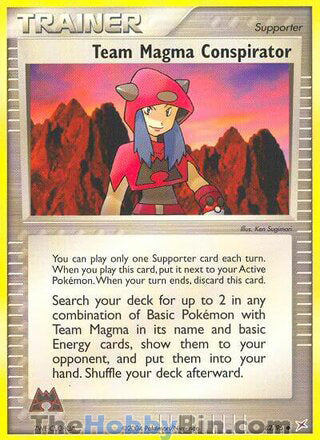 Team Magma Conspirator #82/95 Uncommon - EX Team Magma vs Team Aqua Pokemon card