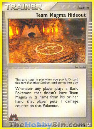 Team Magma Hideout #83/95 Uncommon - EX Team Magma vs Team Aqua Pokemon card