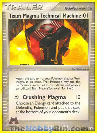 Team Magma Technical Machine 01 #84/95 Uncommon - EX Team Magma vs Team Aqua Pokemon card