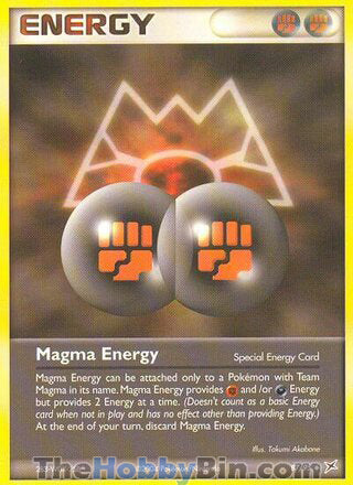 Magma Energy #87/95 Uncommon - EX Team Magma vs Team Aqua Pokemon card