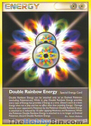 Double Rainbow Energy Team Magma vs Team Aqua Rare #88/95