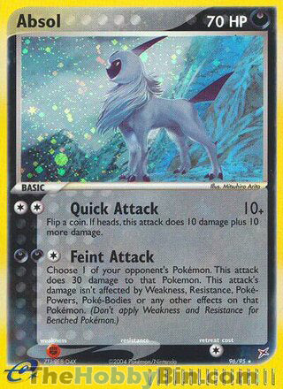 Absol #96/95 Secret Rare - EX Team Magma vs Team Aqua Pokemon card