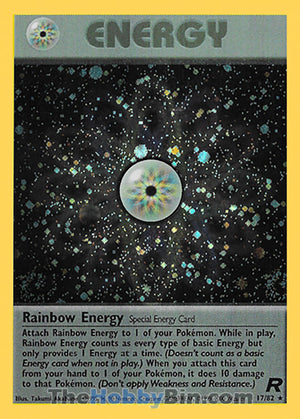 0017 Rainbow Energy Holo Rare Team Rocket
