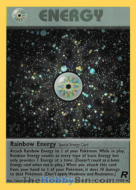 Rainbow Energy Team Rocket Holo Rare #17/82