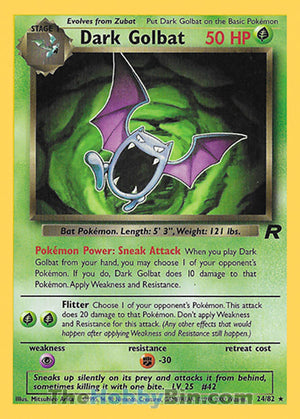 0024 Dark Golbat Rare Team Rocket