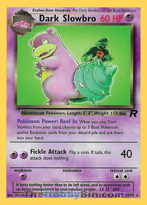 0029 Dark Slowbro Rare Team Rocket