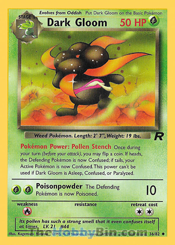 Dark Gloom #36/82 Uncommon - Team Rocket Pokemon card