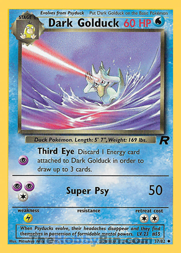 Dark Golduck #37/82 Uncommon - Team Rocket Pokemon card