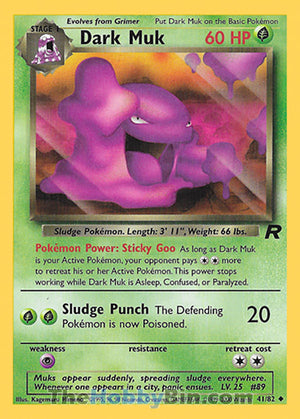0041 Dark Muk Uncommon Team Rocket