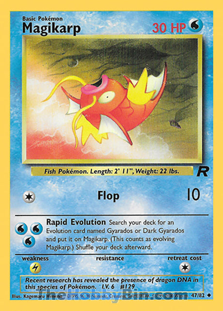 Magikarp Team Rocket Uncommon #47/82