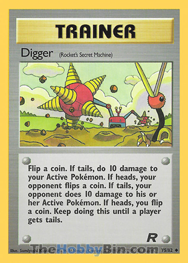 Digger #75/82 Uncommon - Team Rocket Pokemon card