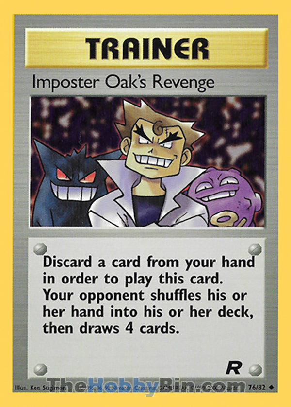Imposter Oak's Revenge #76/82 Uncommon - Team Rocket Pokemon card