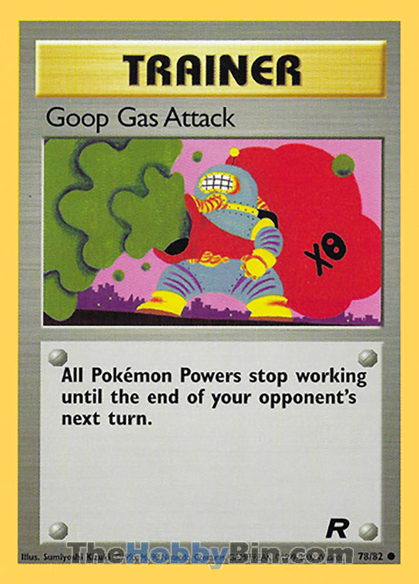 Goop Gas Attack #78/82 Common - Team Rocket Pokemon card