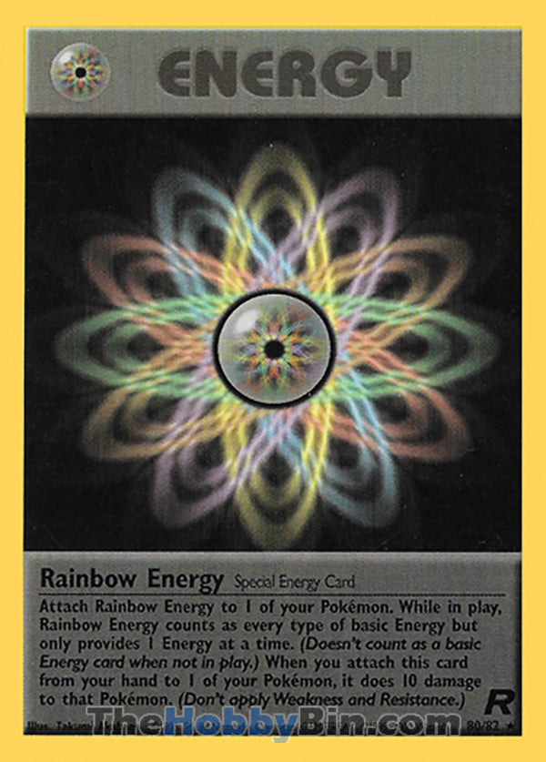 Rainbow Energy #80/82 Rare - Team Rocket Pokemon card